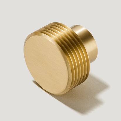 BEZEL Grooved Knob - Brass, Default Title,