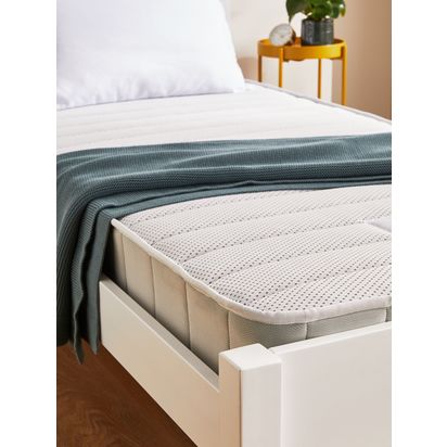 John Lewis ANYDAY Open Spring Rolled Mattress, Medium Tension, Single White | D18 x L190 x W90cm