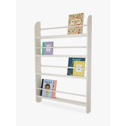 Great Little Trading Co Greenaway Gallery Bookcase Oatmeal | H118 x W80 x D12cm. Shelf depth: 11cm. Lower shelf height: 32cm, other shelves: 24cm