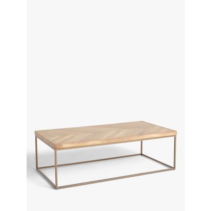 John Lewis Estate Coffee Table, Natural Natural | H40 x W124 x D64cm