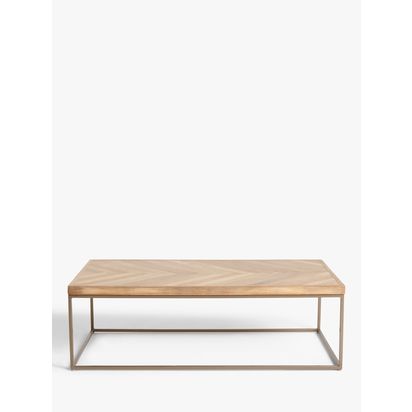 John Lewis Estate Coffee Table, Natural Natural | H40 x W124 x D64cm