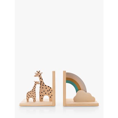 John Lewis Giraffe & Rainbow Nursery Bookends
