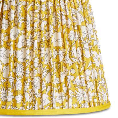 35cm straight empire shade in Liberty's 'Poppy Meadow' in mustard