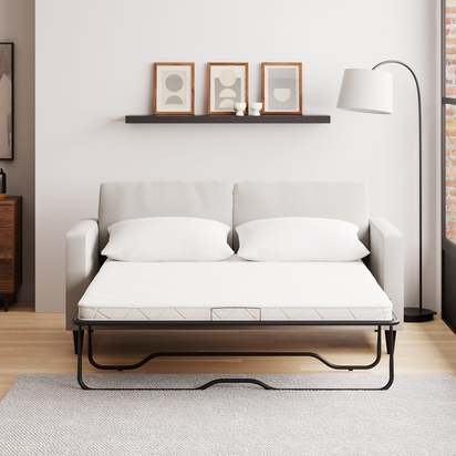 Zoe Boucle 3 Seater Double Sofa Bed