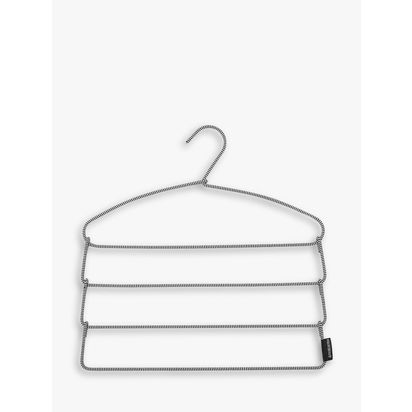 Brabantia Soft Touch Trouser Hanger, Black/White Black/White | W41.5 x L44.5 when fully extended