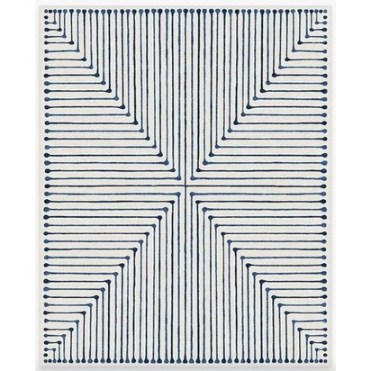 Jonathan Adler Inkdrop Slate Blue Rug