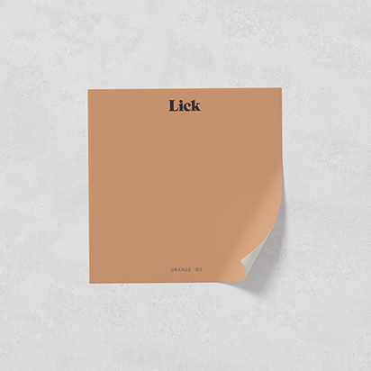 Orange 03: Warm Orange Paint - Peel-And-Stick Sample