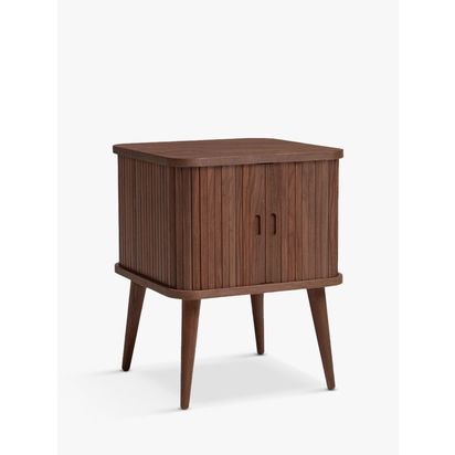 John Lewis Grayson Small Storage Side Table Dark | H58 x W45 x D45cm