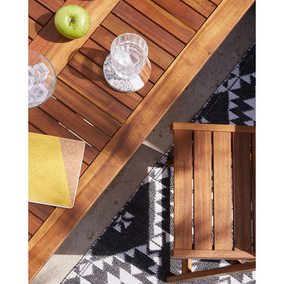Cataleg set 4 round coasters white grey marble and mango