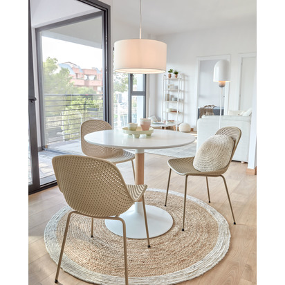 White Santana ceiling light shade with white diffuser Ã˜ 40 cm