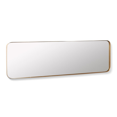 Marco gold metal wall mirror 30 x 100 cm
