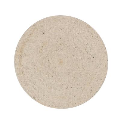 Takashi 100% grey wool round rug, Ã˜ 150 cm