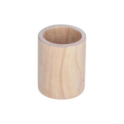 Dilcia solid rubber wood pencil holder