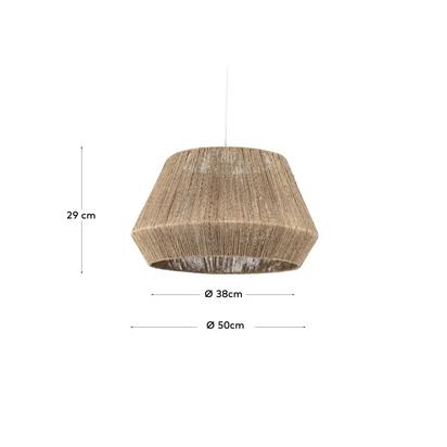 Crismilda 100% jute light shade with natural finish Ã˜ 50 cm
