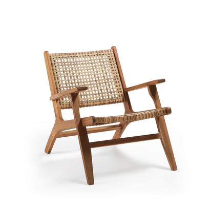 Grignoon chair, made from solid acacia wood and woven wicker FSC 100%