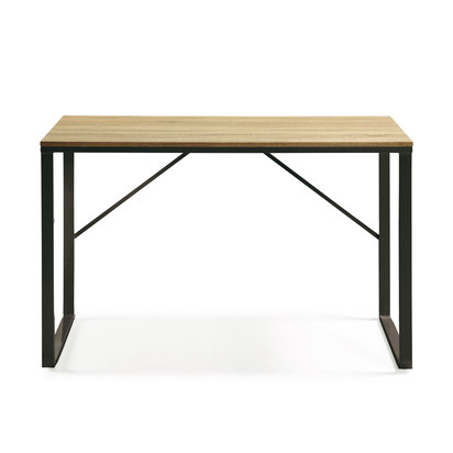 Talbot melamine desk with natural finish, and legs in a black finish, 120 x 60 cm