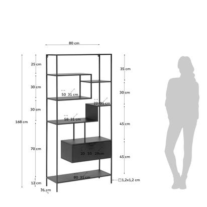 Shantay bookcase 80 x 168 cm