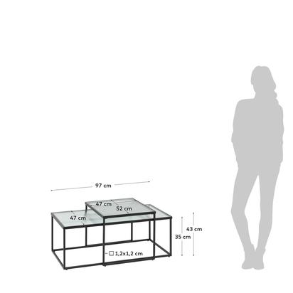 Akemi set of 2 coffee table