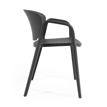 Ania stackable outdoor chair in black
