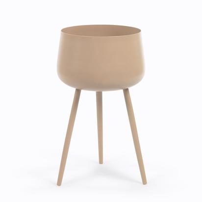 Apia beige metal plant pot stand Ã˜ 18 cm