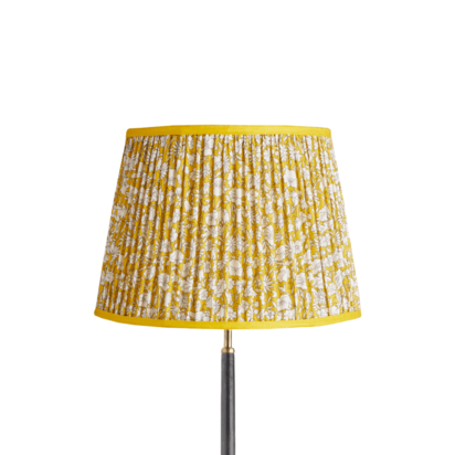 40cm straight empire shade in Liberty's 'Poppy Meadow' in mustard