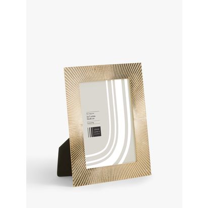 John Lewis Sunbeam Metal Photo Frame Gold | 5 x 7" (13 x 18cm)