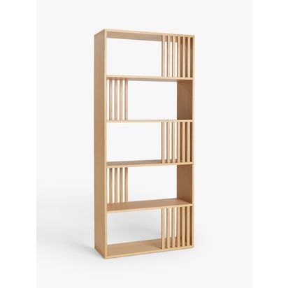 John Lewis Line Bookcase, Natural Natural | H192.9 x W85 x D32cm