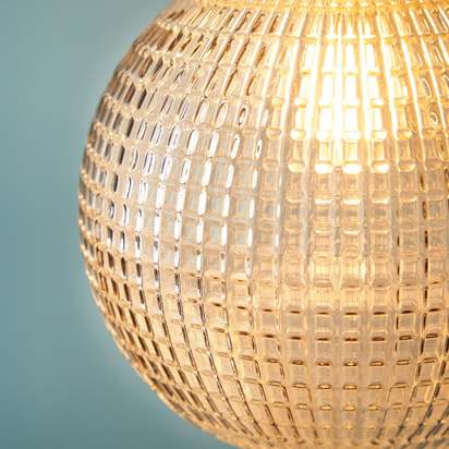 Regular Espere in clear waffle glass
