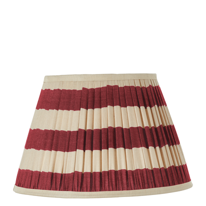 35cm Warna Silk Pleated Lampshade - Red