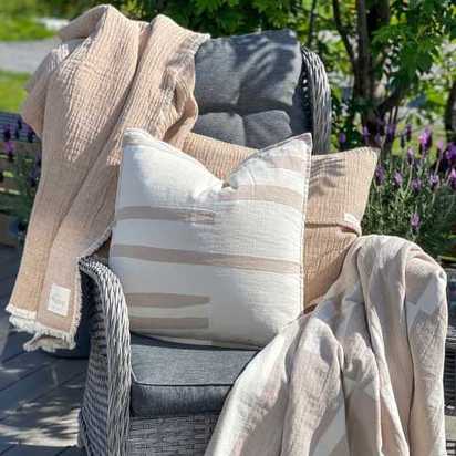 Elvang Lyme Grass Cushion - Beige