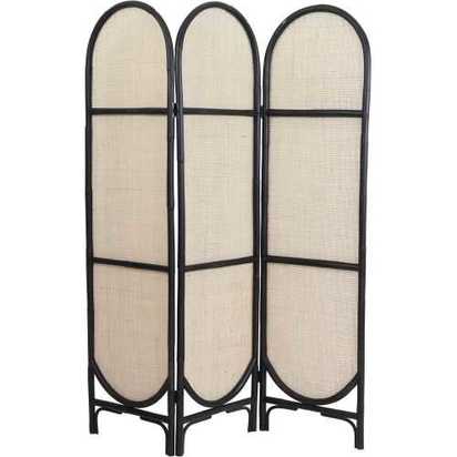 Light and Living Herwin Room Divider - Black
