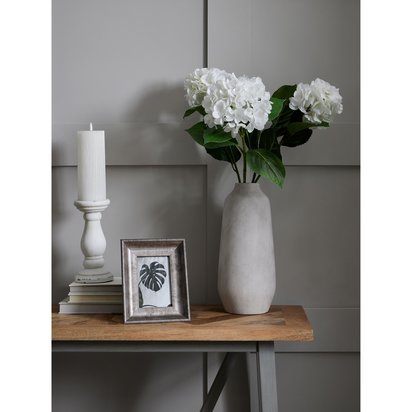 Small Matt White Ceramic Candle Holder