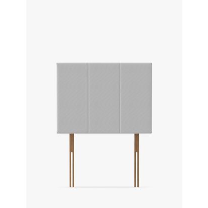 Silentnight Brescia Strutted Headboard, Single Light Grey | H69 x W91 x D9cm