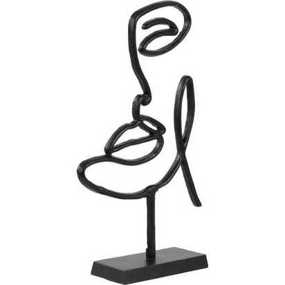 OUTLET Face Wire Ornament - Black - Small