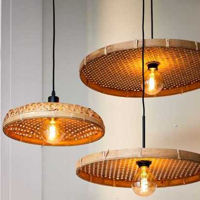 Light and Living Paloma Pendant Light - Brown - Medium