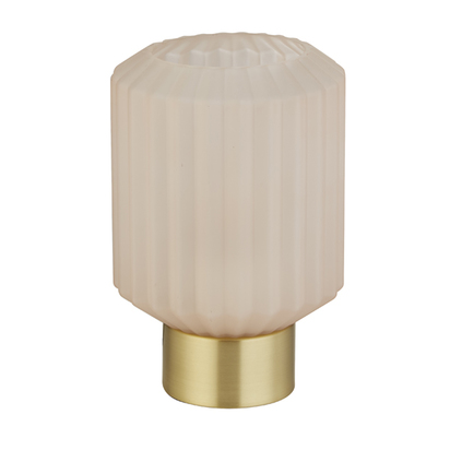 Zina Blush Pink & Brass Table Lamp