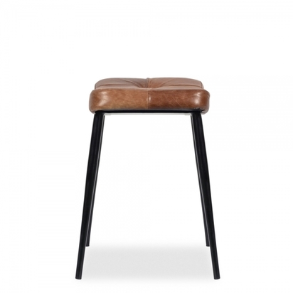 Utah Low Stool, Tan & Black