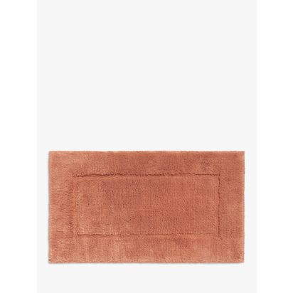 John Lewis Micro-Fresh Deep Pile Bath Mat Raw Sienna | H2 x W45 x D55cm