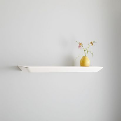 Slim Floating Shelves, White, 91 cm