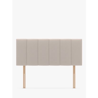 Koti Home Avon Upholstered Headboard, Super King Size Linen Look Beige | H114 x W184.2 x D5cm