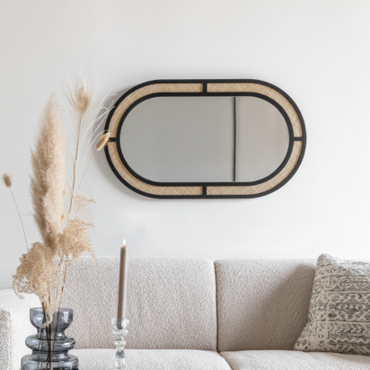 Naken Interiors Aida Oval Wall Mirror