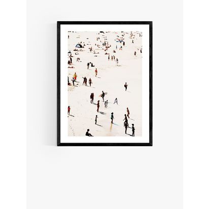 EAST END PRINTS Rafael Farias 'Beach Life' Framed Print Black Frame | 43.4 x 33.4cm