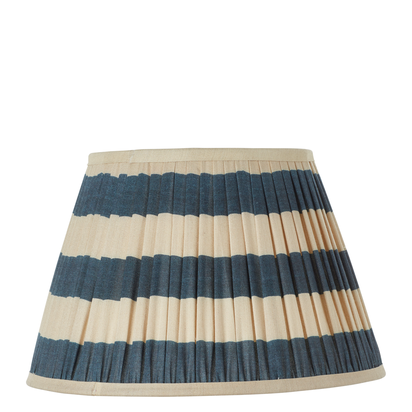 35cm Warna Silk Pleated Lampshade - Dark Blue
