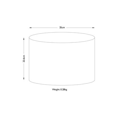 John Lewis Mimi Lampshade, Dia.35cm Cream | H22 x Dia.35cm