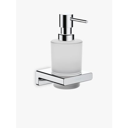 Hansgrohe AddStoris Wall-Mounted Soap Dispenser Chrome | H15.8 x W8.1 x D11.8cm