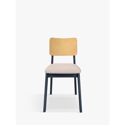 John Lewis ANYDAY Fern Dining Chairs, Set of 2, Ink Ink | Each chair: H81 x W50 x D43.8cm