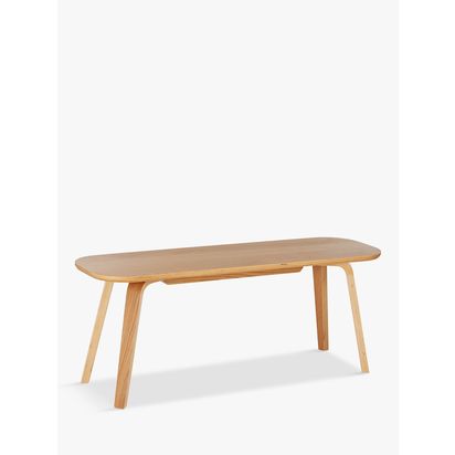 John Lewis Anton Bench, Oak Oak | H45 x W113 x D35cm