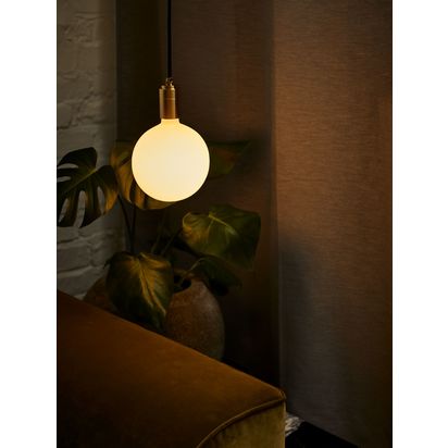Tala Ceiling Pendant Cord Light, Brass Brass | H6.5 x Dia.4cm, Adjustable cord: 3m