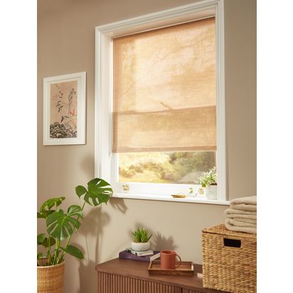 John Lewis Jute Effect Daylight Roller Blind | W122 x Drop 160cm