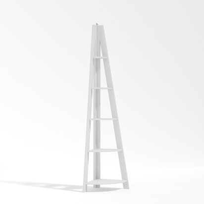 TIVA CORNER LADDER SHELVING WHITE